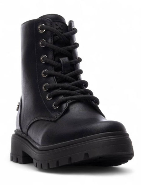 Anatomical Kids Boots with Zipper Black