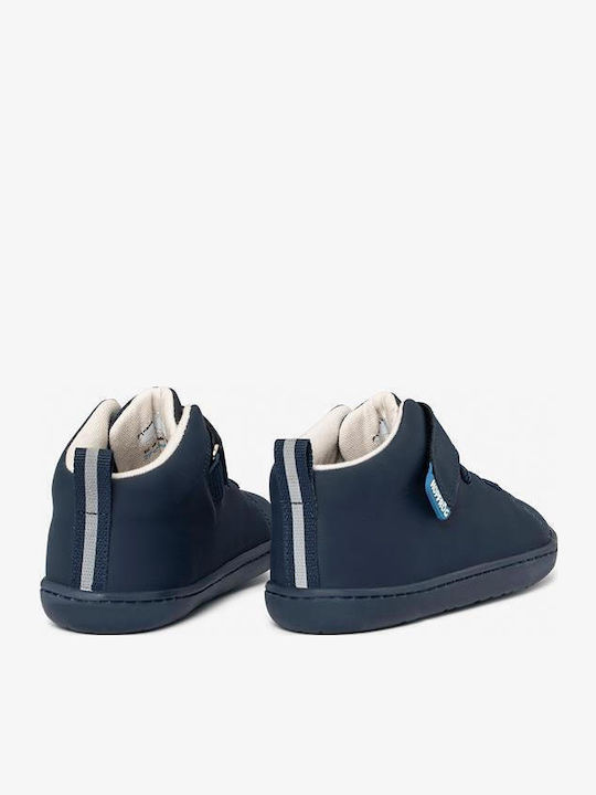 Kids Boots Barefoot with Hoop & Loop Closure Navy Blue