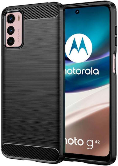Задна корица Силикон Черен (Moto G42)