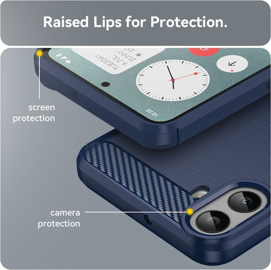 Back Cover Silicon Albastru (Nothing Phone 1)