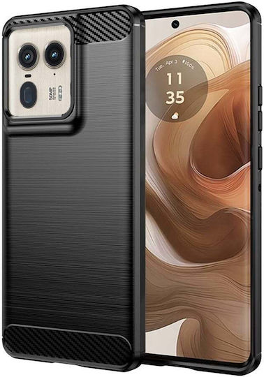 Back Cover Silicon Negru (Motorola Edge 50 Ultra)