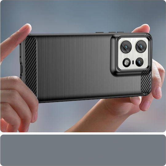 Back Cover Silicon Negru (Motorola Edge 50 Ultra)
