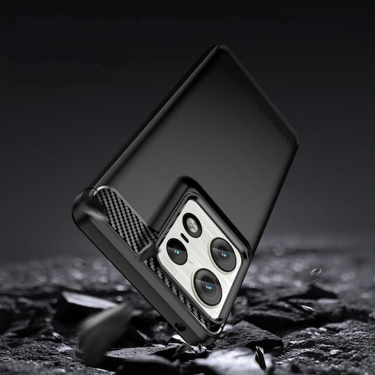 Back Cover Silicon Negru (Motorola Edge 50 Ultra)