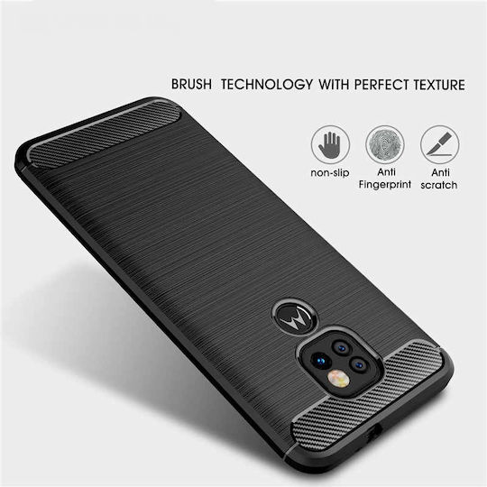 Back Cover Σιλικόνης Μαύρο (Moto E7 Plus)