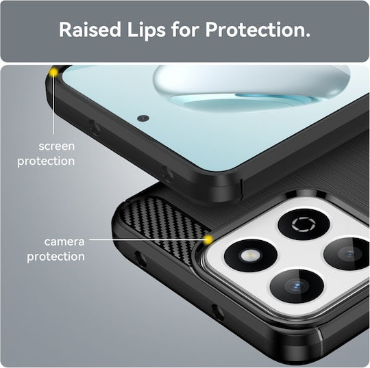 Back Cover Σιλικόνης Μαύρο (Honor 200 Smart)