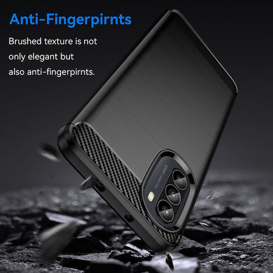 Back Cover Σιλικόνης Μαύρο (Moto G52)