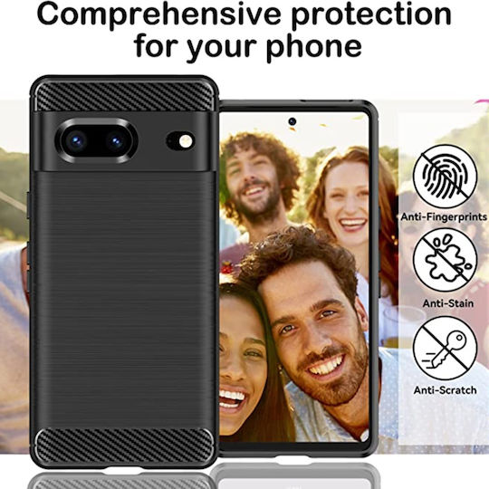 Back Cover Silicon Negru (Google Pixel 7)