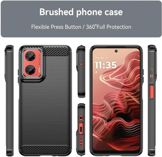 Back Cover Σιλικόνης Μαύρο (Moto G35)