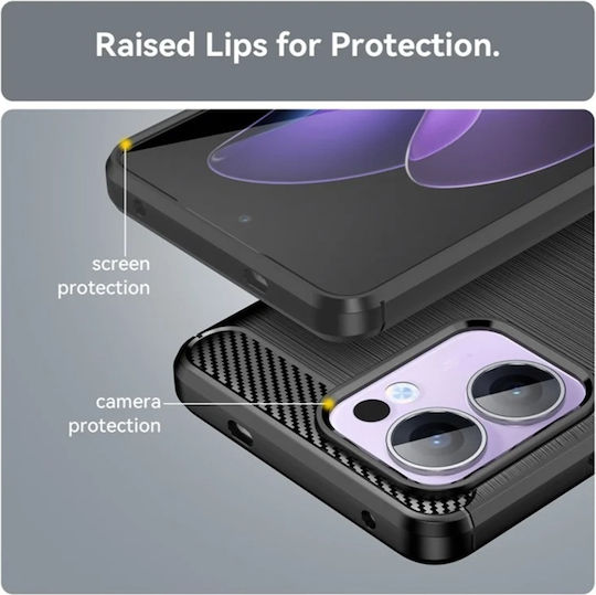 Back Cover Silicon Negru (Oppo Reno13)