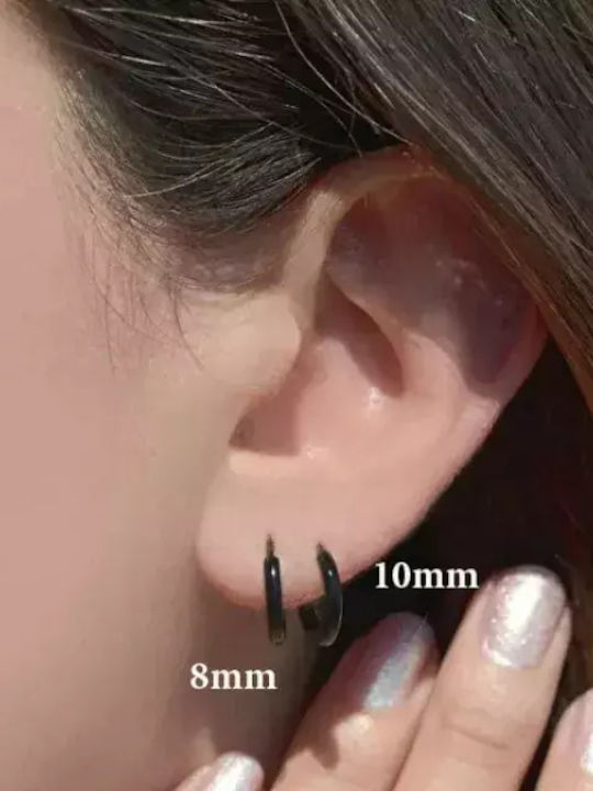Bode Set Earrings Hoops made of Steel