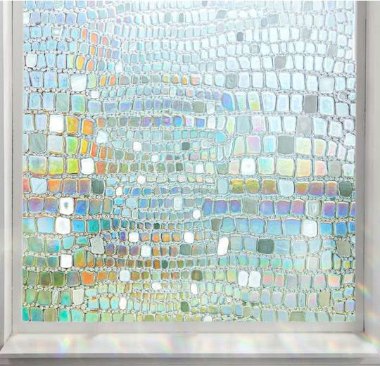 Static Sun-blocking Privacy Stained Glass Window Film 90 X 200cm