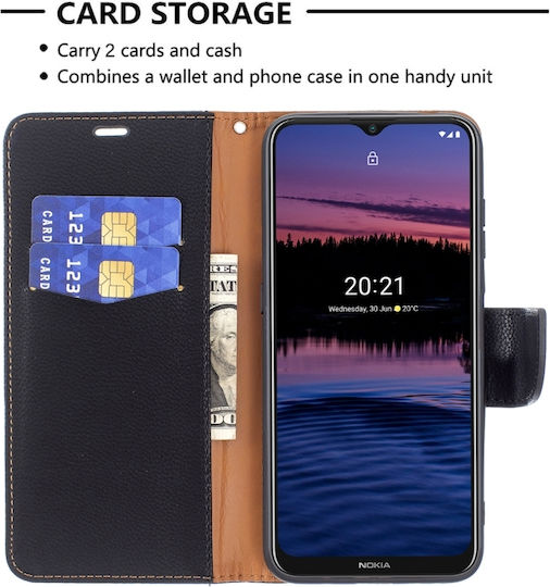 Husă Wallet Nokia G10 G20 Neagră