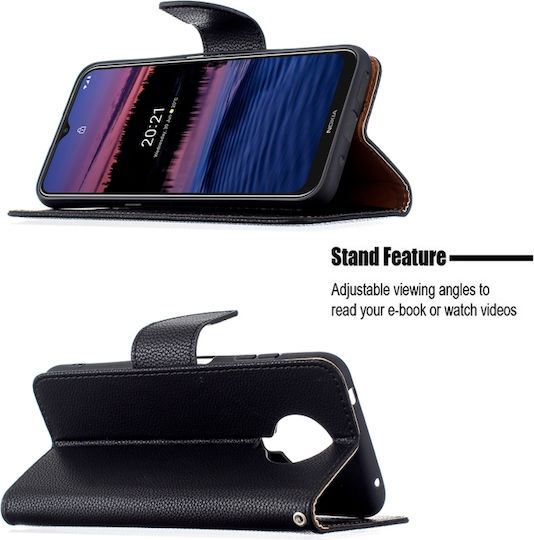 Husă Wallet Nokia G10 G20 Neagră