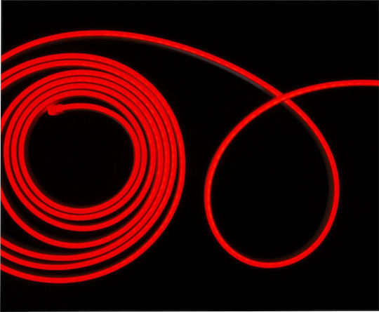 Țeavă luminată Neon Flex 600 Becuri 12V Roșu cu Programe 5m IP65