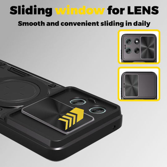 Techsuit Camguard Pro Motorola Moto Back Cover Silicone Black (Motorola Moto G56)