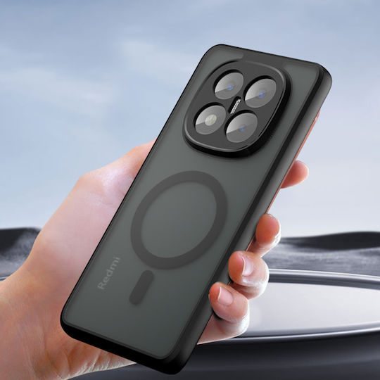 Techsuit Umschlag Rückseite Silikon Schwarz (Redmi Note 14 Pro 5G / Poco X7)