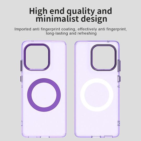 Techsuit Задна корица Пластмаса / Силикон Лилав (Motorola Edge 60 Fusion)