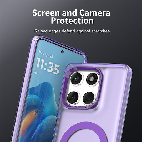 Techsuit Задна корица Пластмаса / Силикон Лилав (Motorola Edge 60 Fusion)