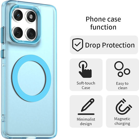 Techsuit Umschlag Rückseite Kunststoff / Silikon Blau (Motorola Edge 60 Fusion)
