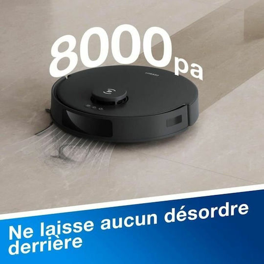 Ecovacs Deebot N20 Pro Plus Σκούπα Ρομπότ με Χαρτογράφηση Laser & Απορρόφηση 8000Pa Μαύρη