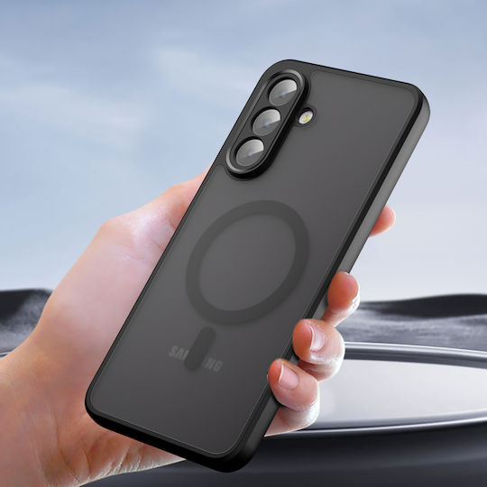 Techsuit Umschlag Rückseite Silikon Schwarz (Galaxy A36)