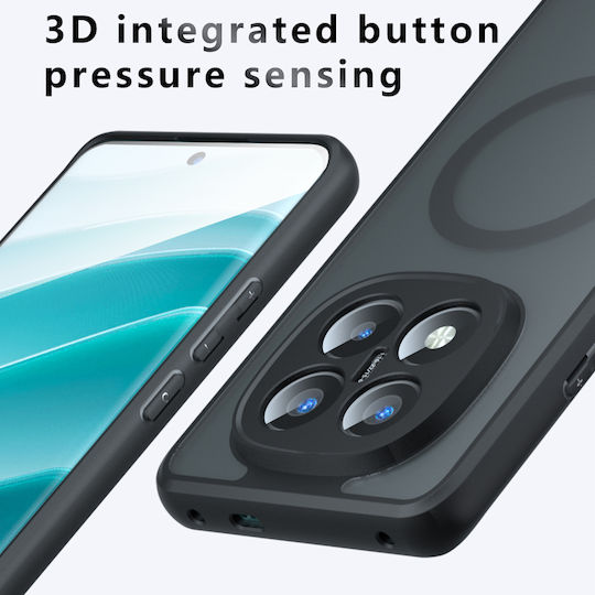 Techsuit Umschlag Rückseite Silikon Schwarz (Redmi Note 14 Pro+)