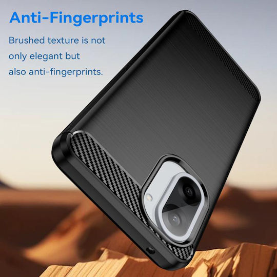 Techsuit Carbon Bumper Σιλικόνης / Πλαστικό Μαύρο (OnePlus Nord CE5)