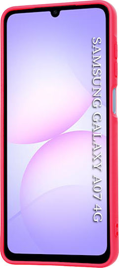 Techsuit Softflex Umschlag Rückseite Silikon Fuchsie (Samsung Galaxy A07 4G, Techsuit)