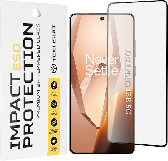 Techsuit Back Cover Tempered Glass Negru (OnePlus 13R)