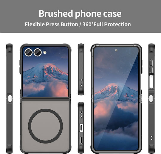 Techsuit Halofrost Ii Back Cover Plastic Black (Galaxy Z Flip7)