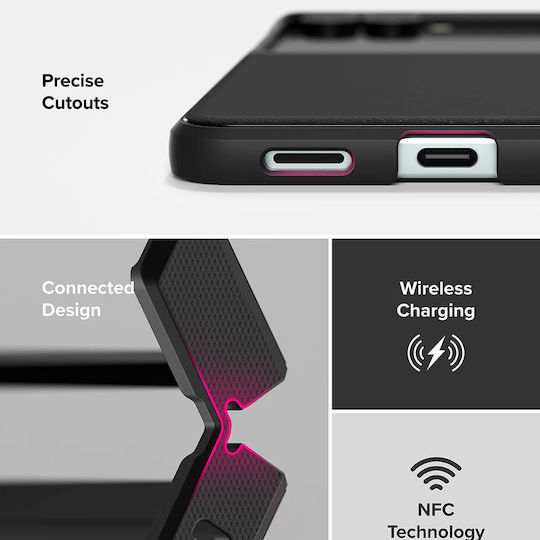 Ringke Umschlag Rückseite Silikon Schwarz (Galaxy Z Flip7)