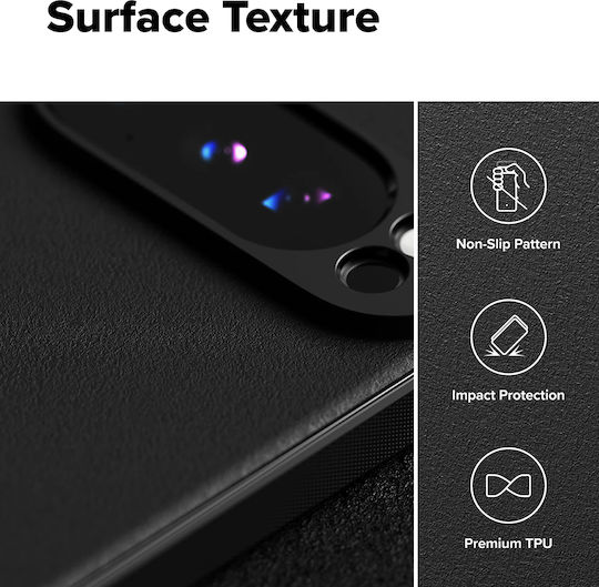 Ringke Back Cover Silicon Negru (Google Pixel 10 / 10 Pro)
