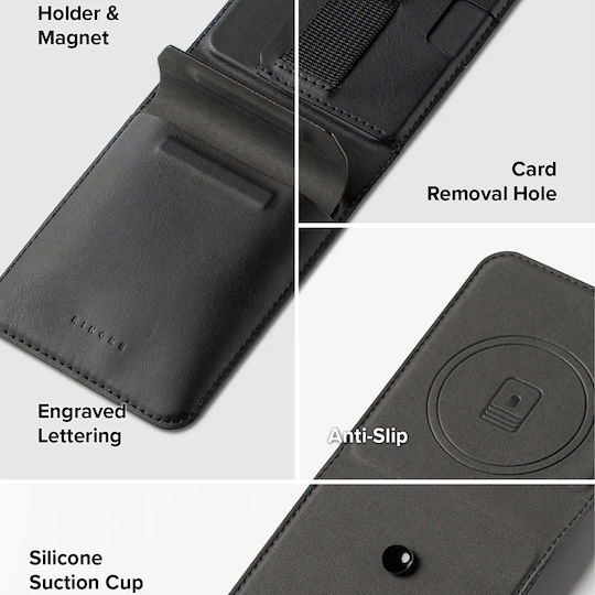 Ringke Folio Wallet Piele artificială Negru (Galaxy Z Flip7)
