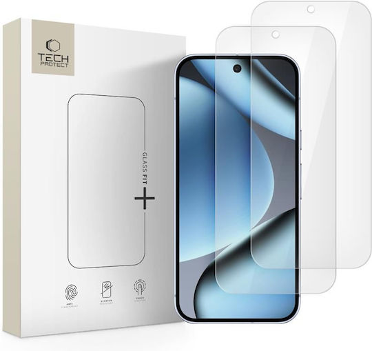 Tech-Protect Displayschutzfolie Fit+ 2.5D Gehärtetes Glas 2 Stück (Google Pixel 9 Pro XL / Google Pixel 10 Pro XL)