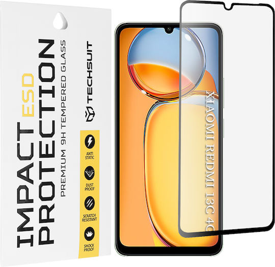 Techsuit Tempered Glass Negru (Redmi 13C 5G)