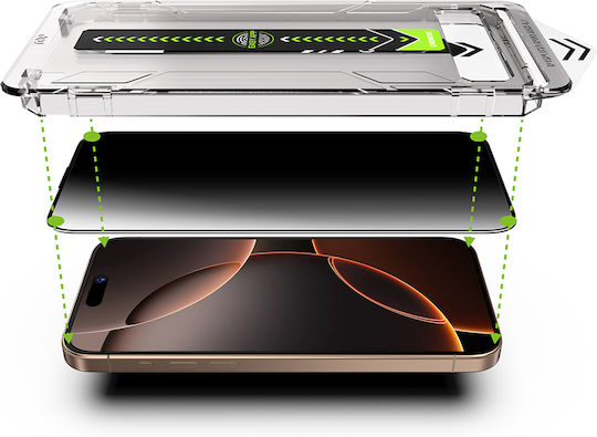 Techsuit Privatsphäre Gehärtetes Glas 2Stück (iPhone 12 Pro Max)