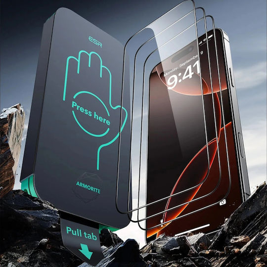 ESR Armorite Screen Protector 3τμχ (iPhone 17 / 17 Pro / 16 Pro)