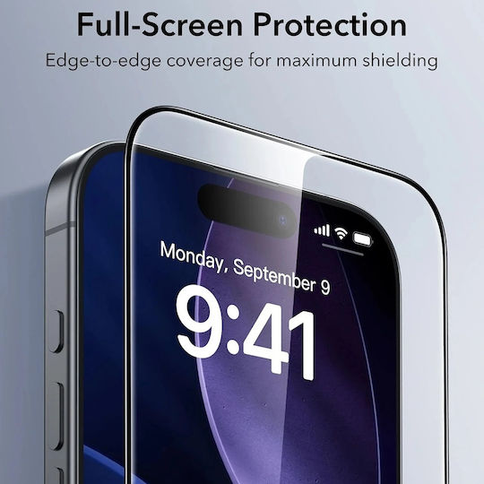 ESR Ultrafit Tempered Glass 3pcs (iPhone 17 / 17 Pro / 16 Pro)