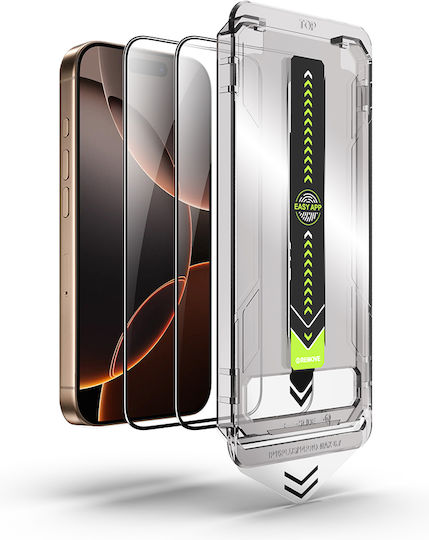 Techsuit Tempered Glass 2τμχ Μαύρο (iPhone 12 Pro Max)