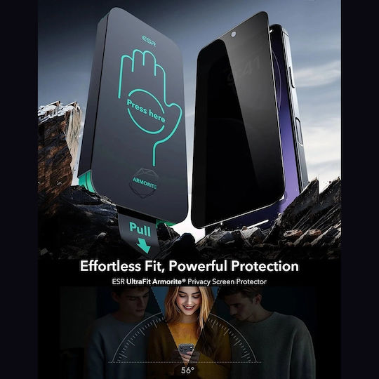 ESR Armorite Privatsphäre Displayschutzfolie 3Stück Schwarz (iPhone 17 / 17 Pro / 16 Pro)