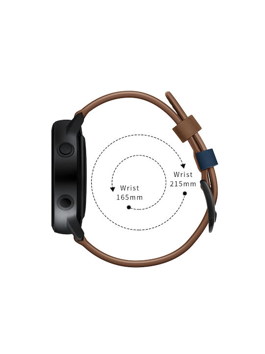 Curea Piele Albastră Cusături (Huawei Watch GT 2e)