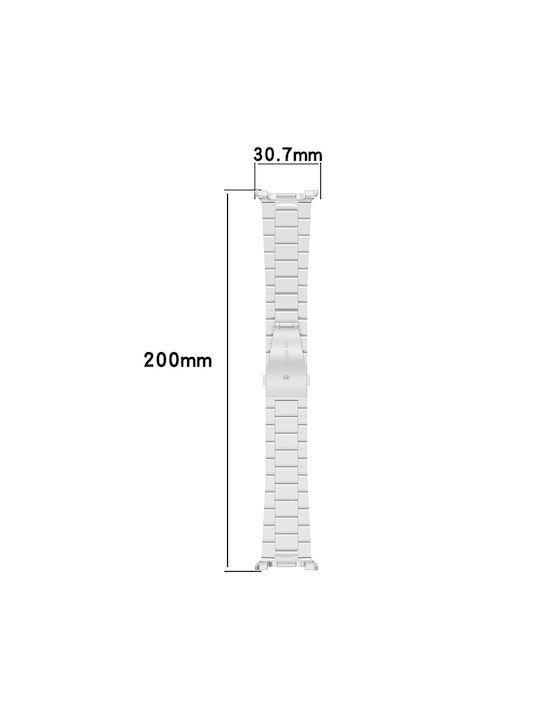 Techsuit Strap Stainless Steel Silver (Samsung Galaxy Watch8, Watch8 Classic)