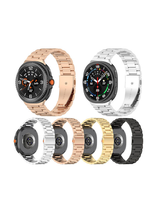 Techsuit Strap Stainless Steel Gold (Samsung Galaxy Watch8 40mm, Watch8 44mm, Watch8 Classic)