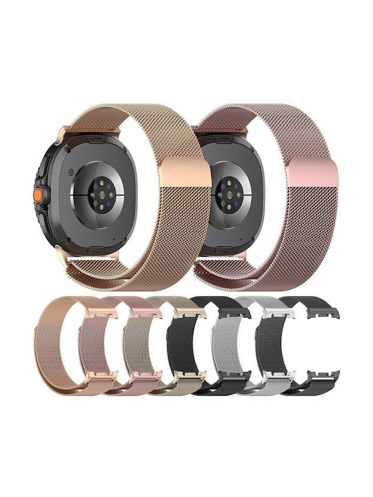 Techsuit Strap Stainless Steel Beige (Samsung Galaxy Watch8, Watch8 Classic)