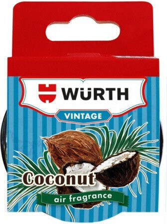 Wurth Car Air Freshener Can Console/Dashboard Vintage Coconut 35gr