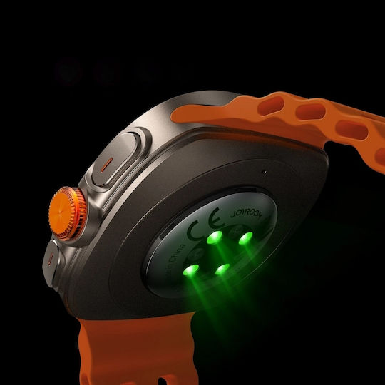 Joyroom Venture Series JR-FV2 Sport 47mm Smartwatch με Παλμογράφο (Πορτοκαλί)