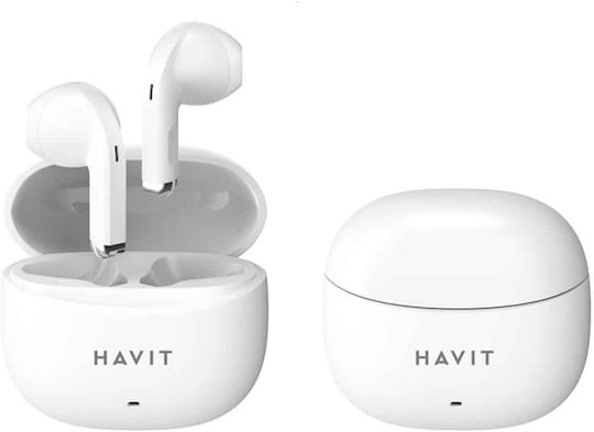 Havit TW941 In-ear Bluetooth Handsfree Căști cu Carcasă de Încărcare Alb