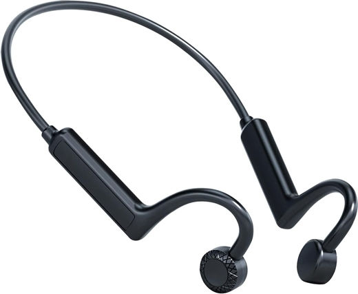 Treqa BT-32 Knochenleitung Bluetooth-Freisprecheinrichtung Kopfhörer Schwarz