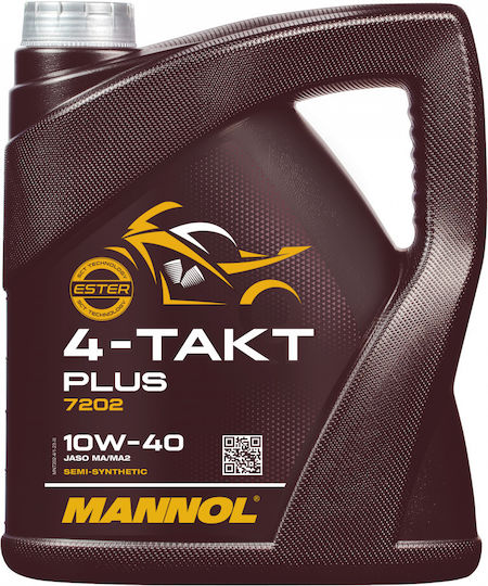 Mannol 4-Takt Plus Масло за мотоциклети за четиритактови двигатели 10W-40 4лт