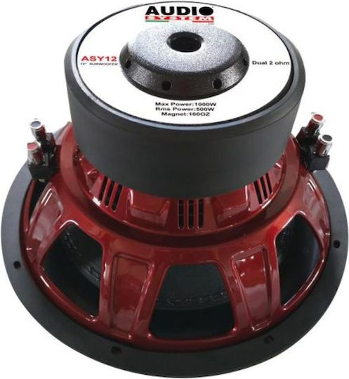 Audio System Subwoofer Αυτοκινήτου 12" 1000W RMS